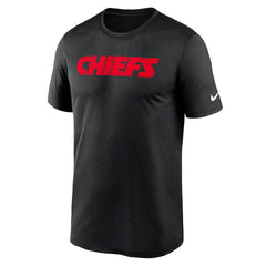 Kansas City Chiefs Primetime Legend Wordmark Performance T-Shirt - Black - Nike