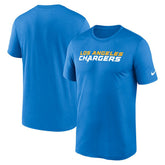 Los Angeles Chargers Primetime Legend Wordmark Performance T-Shirt - Powder Blue - Nike