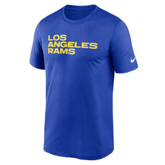 Los Angeles Rams Primetime Legend Wordmark Performance T-Shirt - Royal - Nike