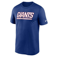 New York Giants Primetime Legend Wordmark Performance T-Shirt - Royal - Nike