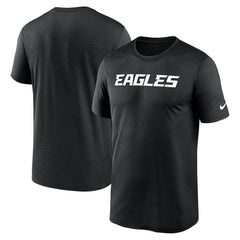 Philadelphia Eagles Primetime Legend Wordmark Performance T-Shirt - Black - Nike