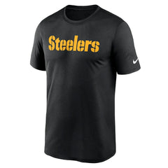 Pittsburgh Steelers Primetime Legend Wordmark Performance T-Shirt - Black - Nike