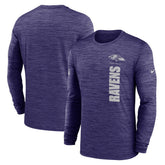 Baltimore Ravens Sideline Velocity Dri-FIT Long Sleeve T-Shirt - Purple - Nike