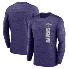 Baltimore Ravens Sideline Velocity Dri-FIT Long Sleeve T-Shirt - Purple - Nike