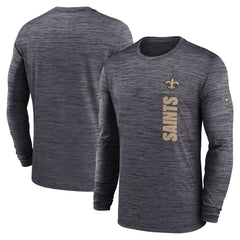 New Orleans Saints Sideline Velocity Dri-FIT Long Sleeve T-Shirt - Black - Nike