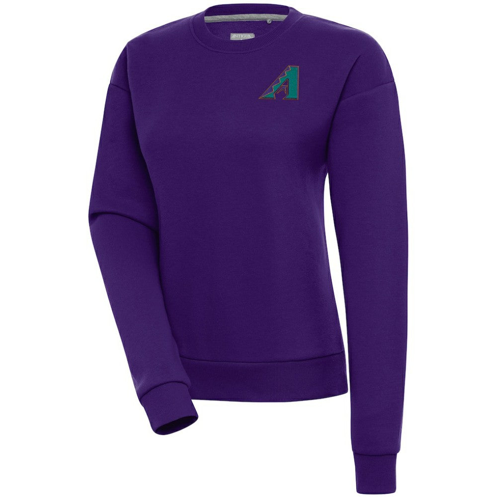 Arizona Diamondbacks Antigua Women's Cooperstown Victory Crewneck Pullover Sweatshirt Online
