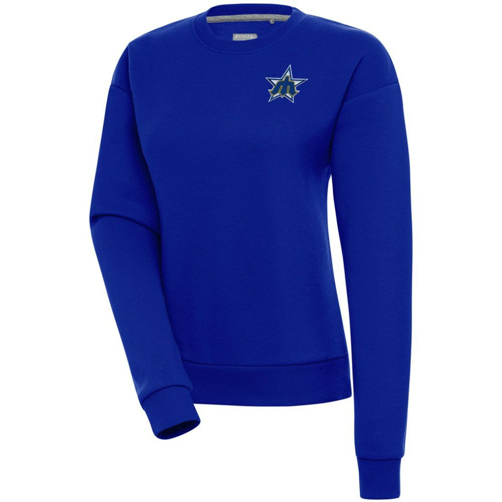 Seattle Mariners Antigua Women's Cooperstown Victory Crewneck Pullover Sweatshirt Sale