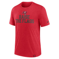 Tampa Bay Buccaneers Blitz Tri-Blend T-Shirt - Heather Red - Nike