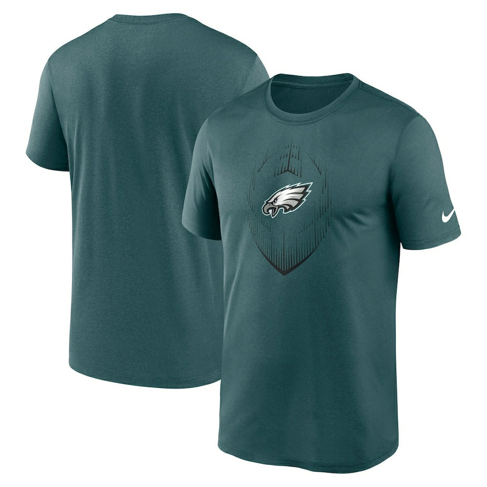 Philadelphia Eagles Big & Tall Blitz Legend Icon T-Shirt - Teal - Nike
