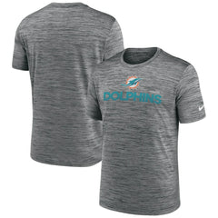 Miami Dolphins Blitz Velocity Modern Dri-FIT T-Shirt - Anthracite - Nike