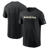 Baltimore Ravens Primetime Wordmark Essential T-Shirt - Black - Nike