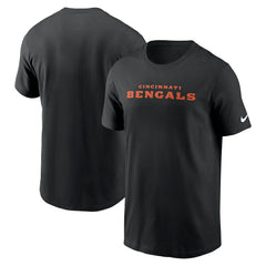Cincinnati Bengals Primetime Wordmark Essential T-Shirt - Black - Nike