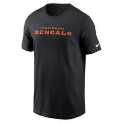 Cincinnati Bengals Primetime Wordmark Essential T-Shirt - Black - Nike