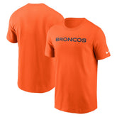 Denver Broncos Primetime Wordmark Essential T-Shirt - Orange - Nike