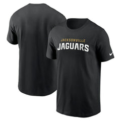 Jacksonville Jaguars Primetime Wordmark Essential T-Shirt - Black - Nike