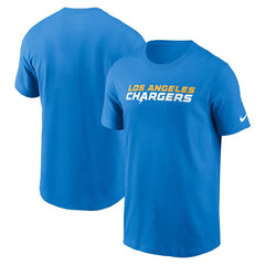 Los Angeles Chargers Primetime Wordmark Essential T-Shirt - Powder Blue - Nike