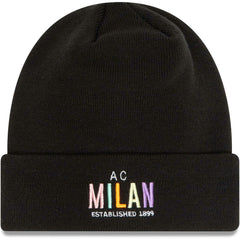 New Era - AC Milan New Era Wordmark Cuffed Knit Hat - Black