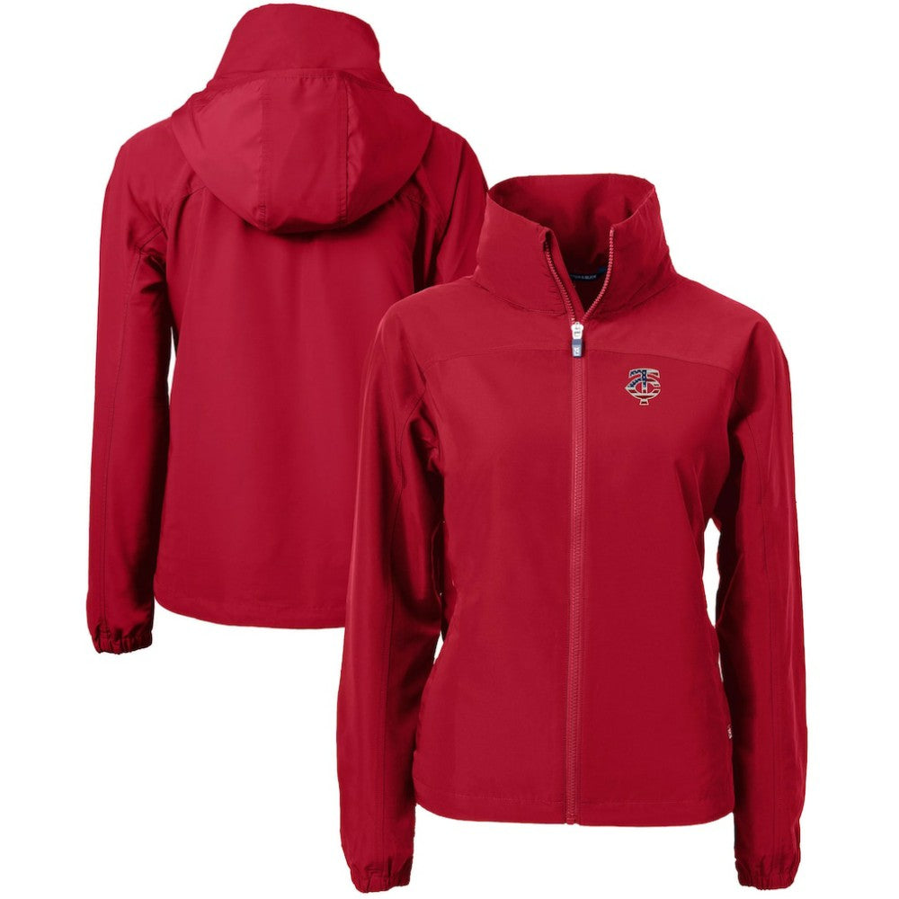 Minnesota Twins Cutter & Buck Women's Charter Eco Recycled Full-Zip Jacket Outlet