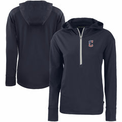 Cleveland Guardians Cutter & Buck Women's Daybreak Eco Recycled Half-Zip Hoodie Sale
