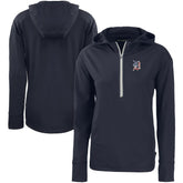 Detroit Tigers Cutter & Buck Women's Daybreak Eco Recycled Half-Zip Hoodie Outlet