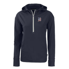 Detroit Tigers Cutter & Buck Women's Daybreak Eco Recycled Half-Zip Hoodie Outlet