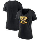 Boston Bruins Women's Slapshot V-Neck T-Shirt - Black | NHL on sale