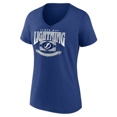 Tampa Bay Lightning Women's Slapshot V-Neck T-Shirt - Blue | NHL on sale