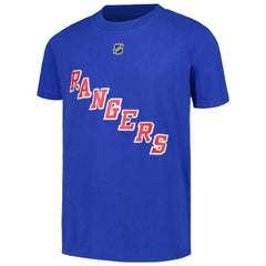 Igor Shesterkin New York Rangers Youth Player Name & Number T-Shirt - Blue | NHL on sale