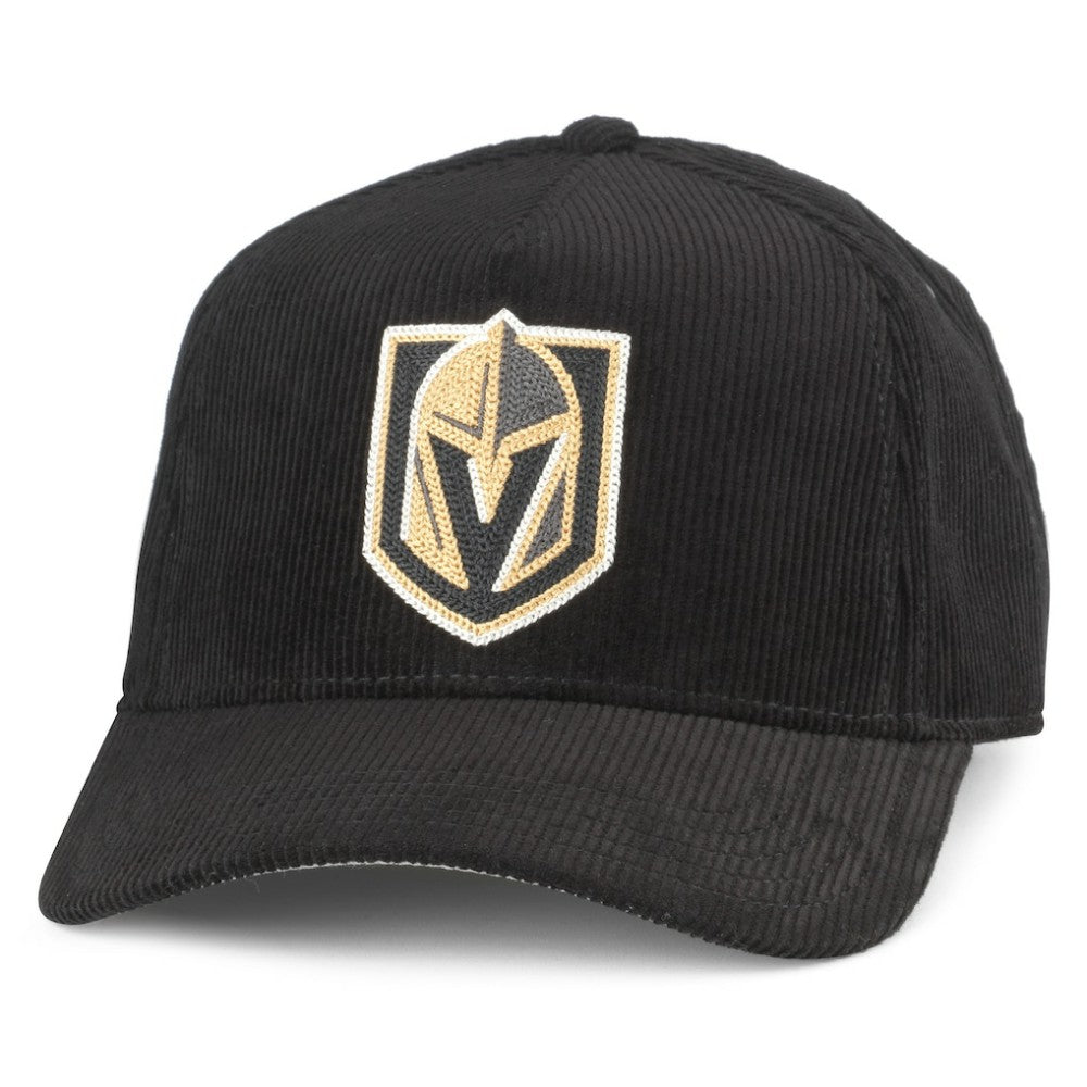 Vegas Golden Knights American Needle Corduroy Chain Stitch Adjustable Hat - Black | NHL sale