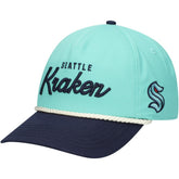 Seattle Kraken American Needle Roscoe Washed Twill Adjustable Hat - Light Blue/Deep Sea Blue | NHL Clearance