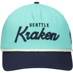 Seattle Kraken American Needle Roscoe Washed Twill Adjustable Hat - Light Blue/Deep Sea Blue | NHL Clearance