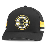 Boston Bruins American Needle HotFoot Stripes Trucker Adjustable Hat - Black | NHL online