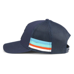 Seattle Kraken American Needle HotFoot Stripes Trucker Adjustable Hat - Deep Sea Blue | NHL near me