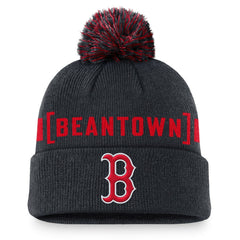 Boston Red Sox Nike Hometown Peak Cuffed Knit Hat with Pom for sale