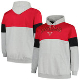 Fanatics Chicago Bulls Big & Tall Pullover Hoodie Red/Black