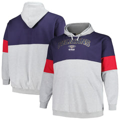 Fanatics New Orleans Pelicans Big & Tall Pullover Hoodie Navy/Red