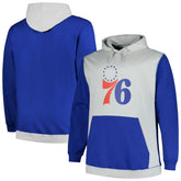 Fanatics Philadelphia 76ers Big & Tall Primary Arctic Pullover Hoodie Royal/Silver
