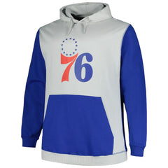Fanatics Philadelphia 76ers Big & Tall Primary Arctic Pullover Hoodie Royal/Silver