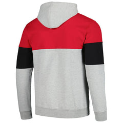 Fanatics Chicago Bulls Contrast Pieced Pullover Hoodie Red