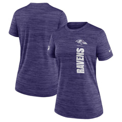 Baltimore Ravens Women's Sideline Velocity Dri-FIT T-Shirt - Purple - Nike