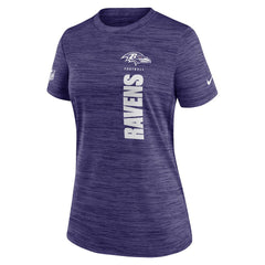 Baltimore Ravens Women's Sideline Velocity Dri-FIT T-Shirt - Purple - Nike