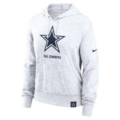 Dallas Cowboys Women's Gym Vintage Logo Pullover Hoodie - White - Nike