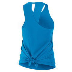 Carolina Panthers Women's Open-Back Crisscross Dri-FIT Tank Top - Blue - Nike