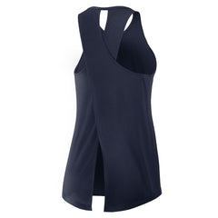 Dallas Cowboys Women's Open-Back Crisscross Dri-FIT Tank Top - Navy - Nike