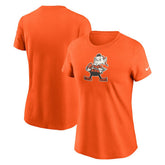 Cleveland Browns Women's Throwback Primary Logo T-Shirt - Orange - Nike