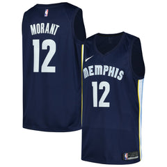 Nike Ja Morant Memphis Grizzlies Swingman Player Jersey Icon Edition Navy