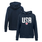 USMNT Levelwear Women's Podium Mascot Pullover Hoodie Navy