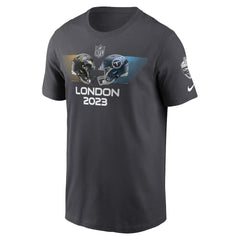 Baltimore Ravens vs. Tennessee Titans 2023 London Game Essential T-Shirt - Anthracite - Nike