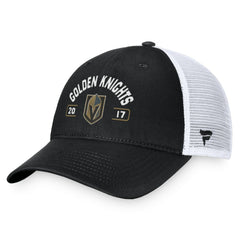 Vegas Golden Knights Fanatics Free Kick Trucker Adjustable Hat - Black/White | Fanatics discount