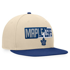 Toronto Maple Leafs Fanatics Goalaso Snapback Hat - Cream/Blue | Fanatics Clearance